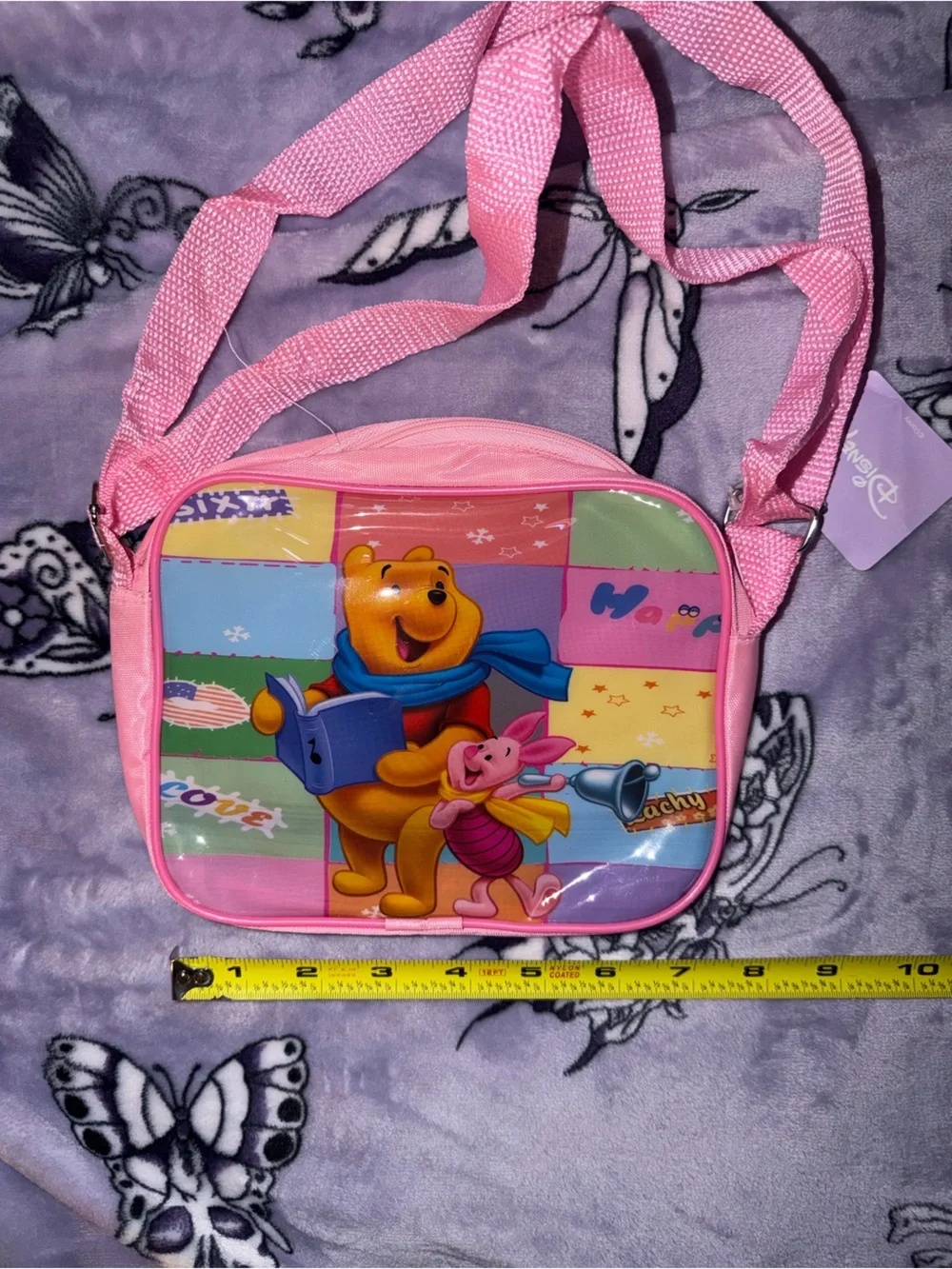 Y2K Disney Winnie the Pooh Pink Mini Crossbody Bag Retro 2000s